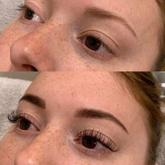 Eyebrow tint top
